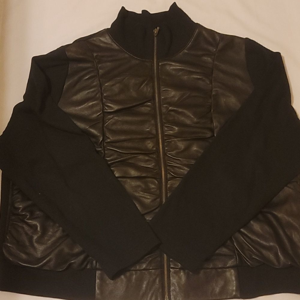 XCVI leather jacket size 3X